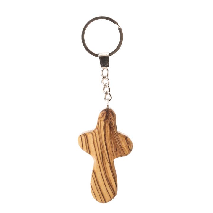 Holy Land Wood and Stone – Porta-chaves - Unissexo por atacado – Porta-chaves autêntico em madeira de oliveira Belém