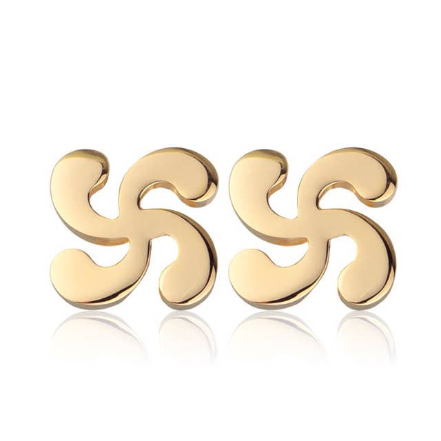 B.O. Lauburu Croce Basca Oro Massiccio 9k (375/1000) per la vendita all'ingrosso da parte di TALISMAN JEWELLERY (D&Fidanverdi, S.L.)