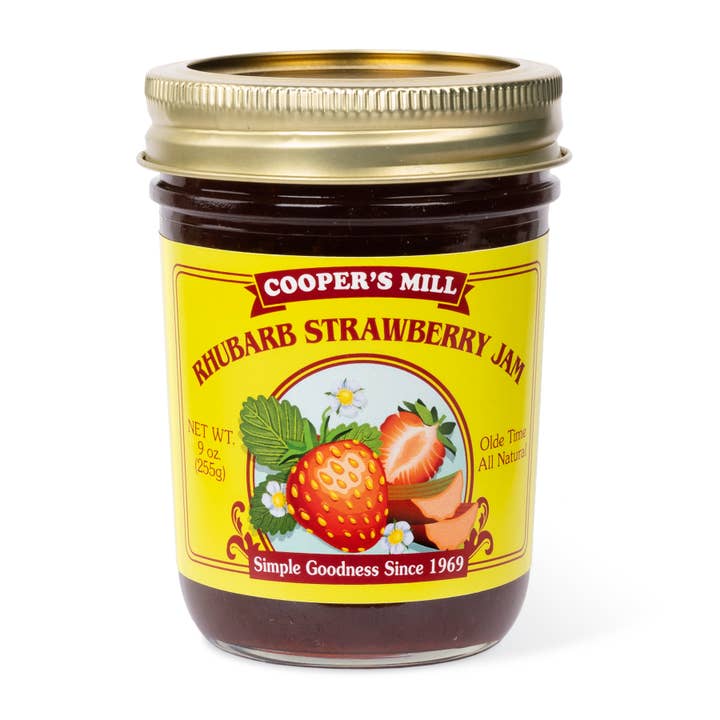 Cooper's Mill - Wholesale Jam/Jelly - Rhubarb Strawberry Jam - Half Pint
