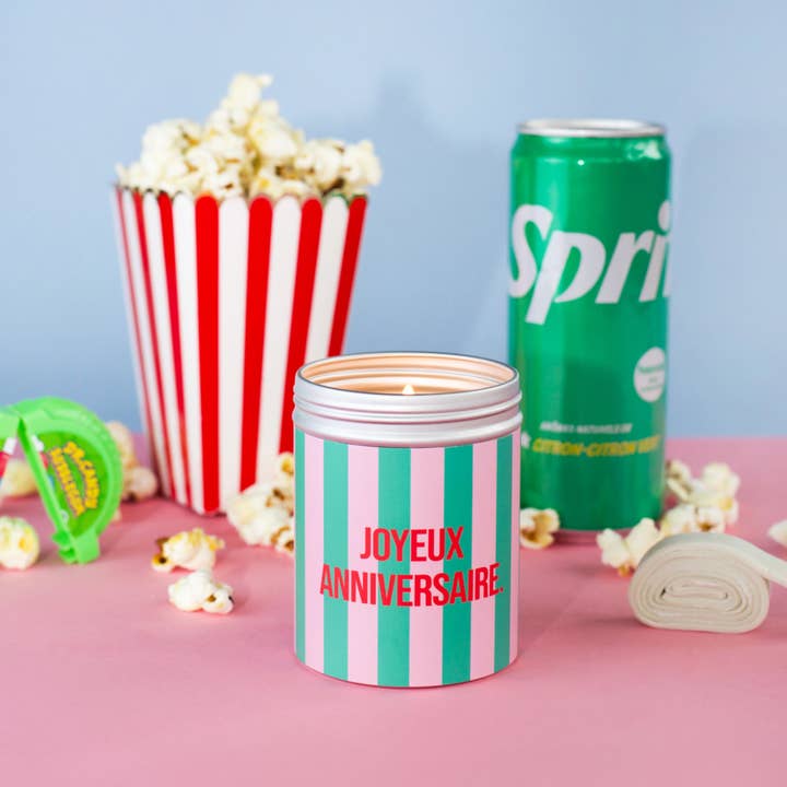 Vegane Kerze - Sojawachs - Alles Gute zum Geburtstag für den Großhandel von MARGO