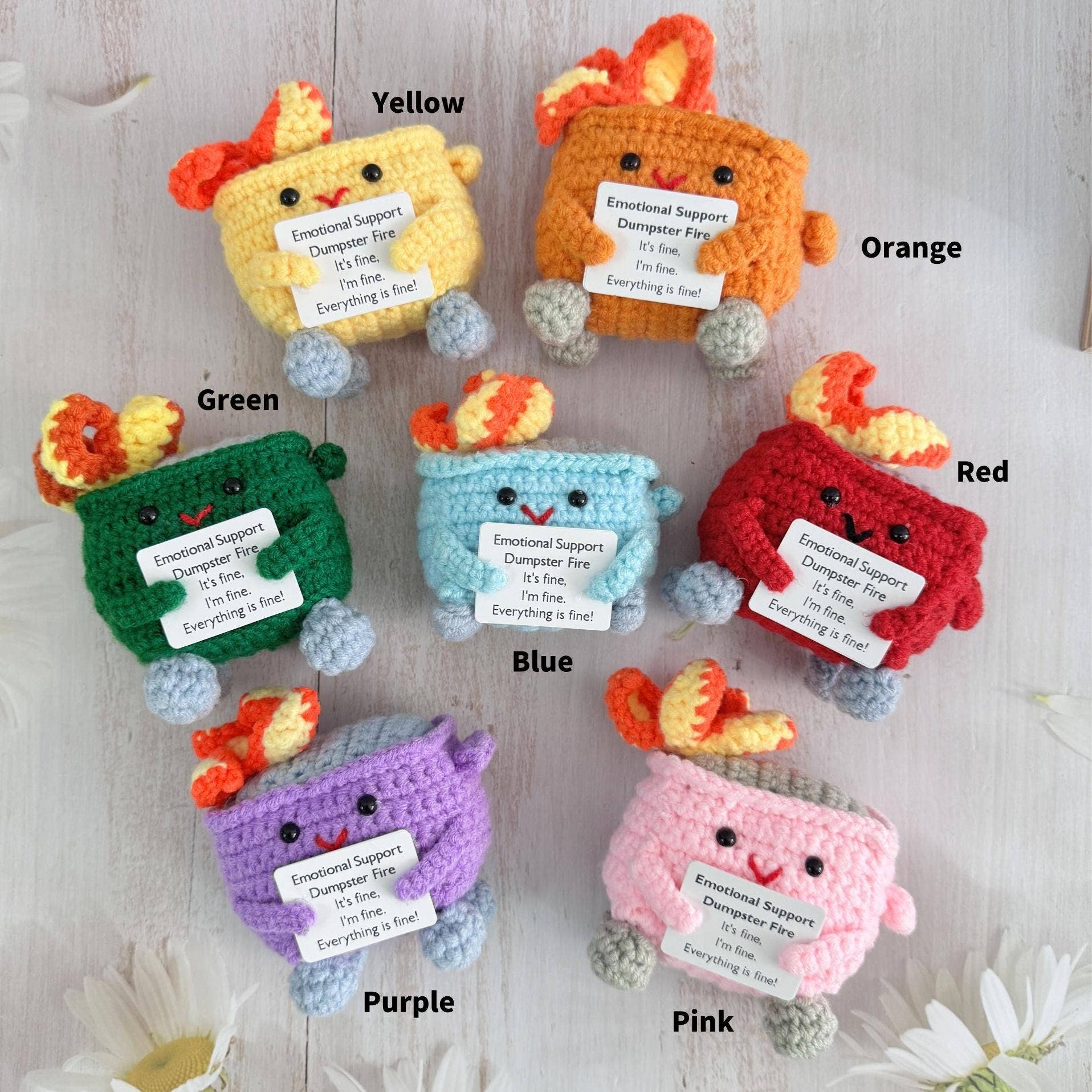 Anh2 LTD - Vendita all'ingrosso Portachiavi - Donna - Simpatico giocattolo fatto a mano, con supporto emotivo, realizzato all'uncinetto2