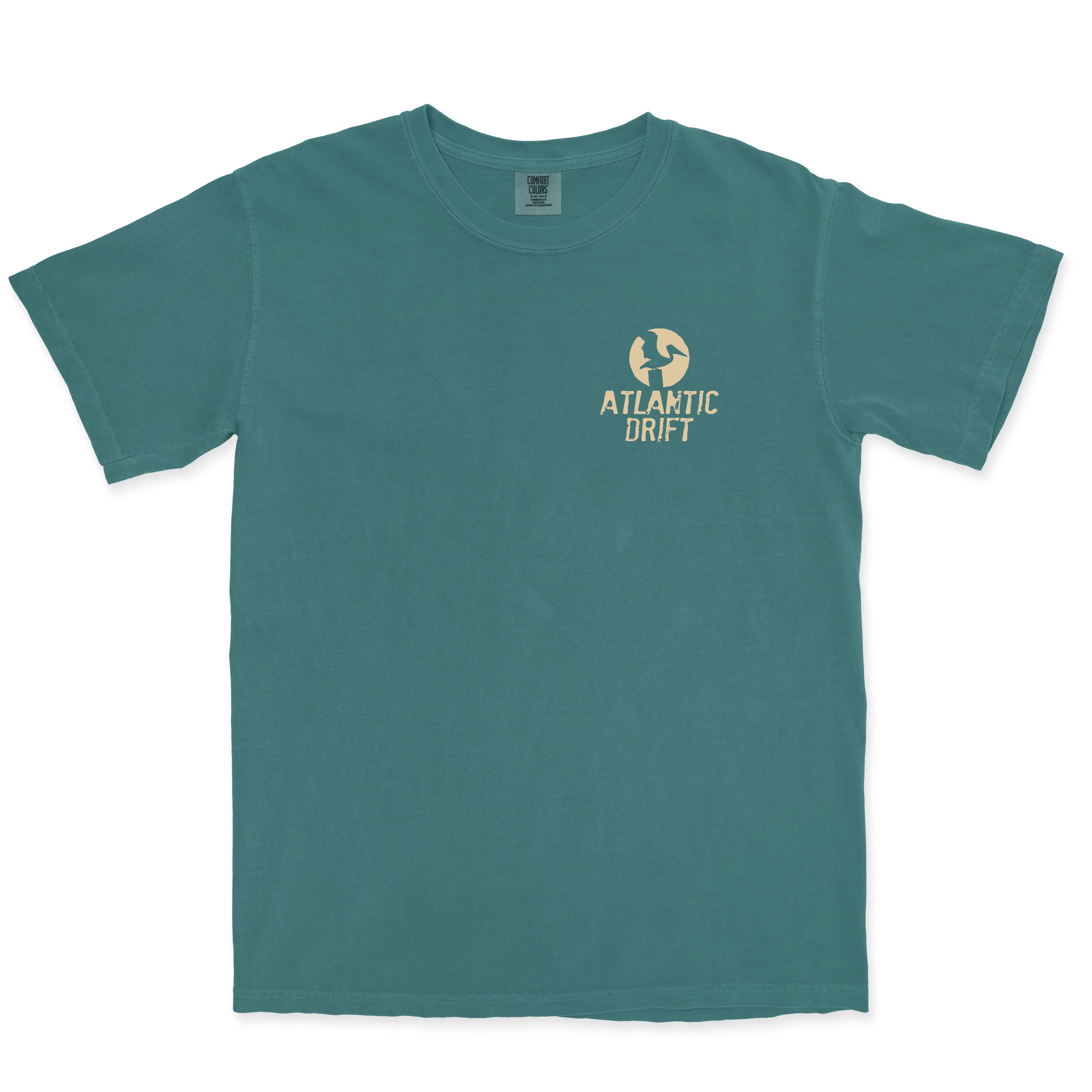 Knotted Pine Trading Co. - Wholesale Screen Printed T-Shirt - Unisex - Pelican View - Emerald1