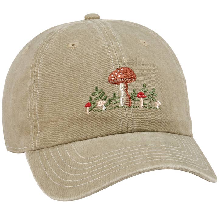 Primitives by Kathy - Wholesale Baseball Cap - Unisex - Snail & Mushroom Baseball Cap