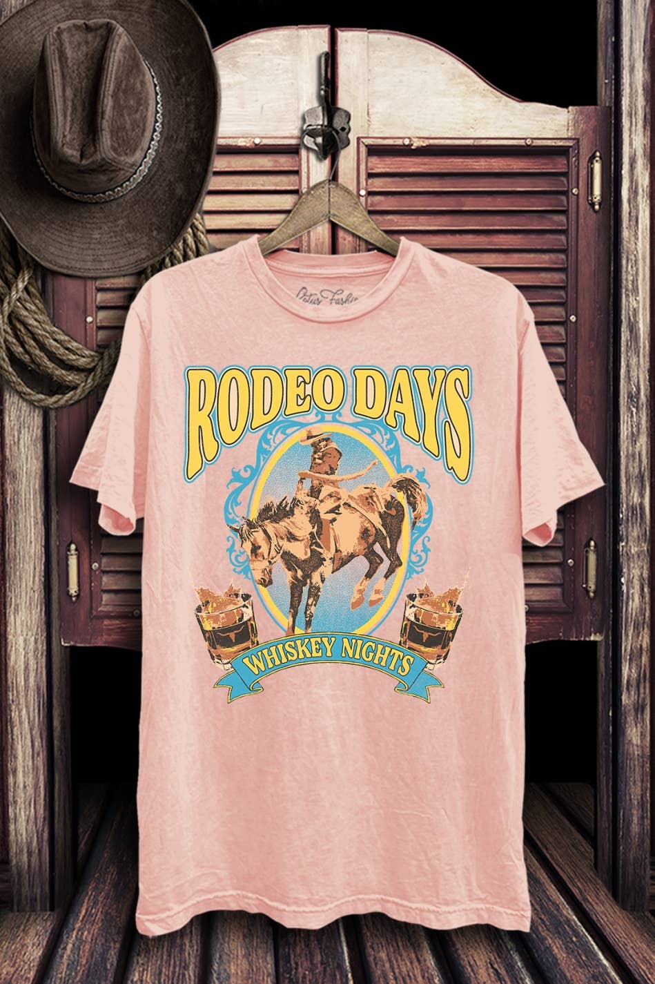Lotus Fashion Collection - Venta al por mayor Camiseta estampada - Mujer - Camiseta estampada Rodeo Days Whiskey Nights3