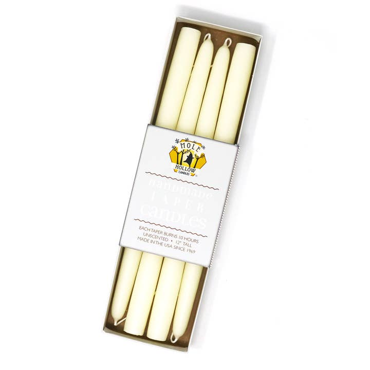 Mole Hollow Candles - Wholesale Tapered Candle/Candlestick - 12" Taper Candle Sets - Choose from 39 colors!