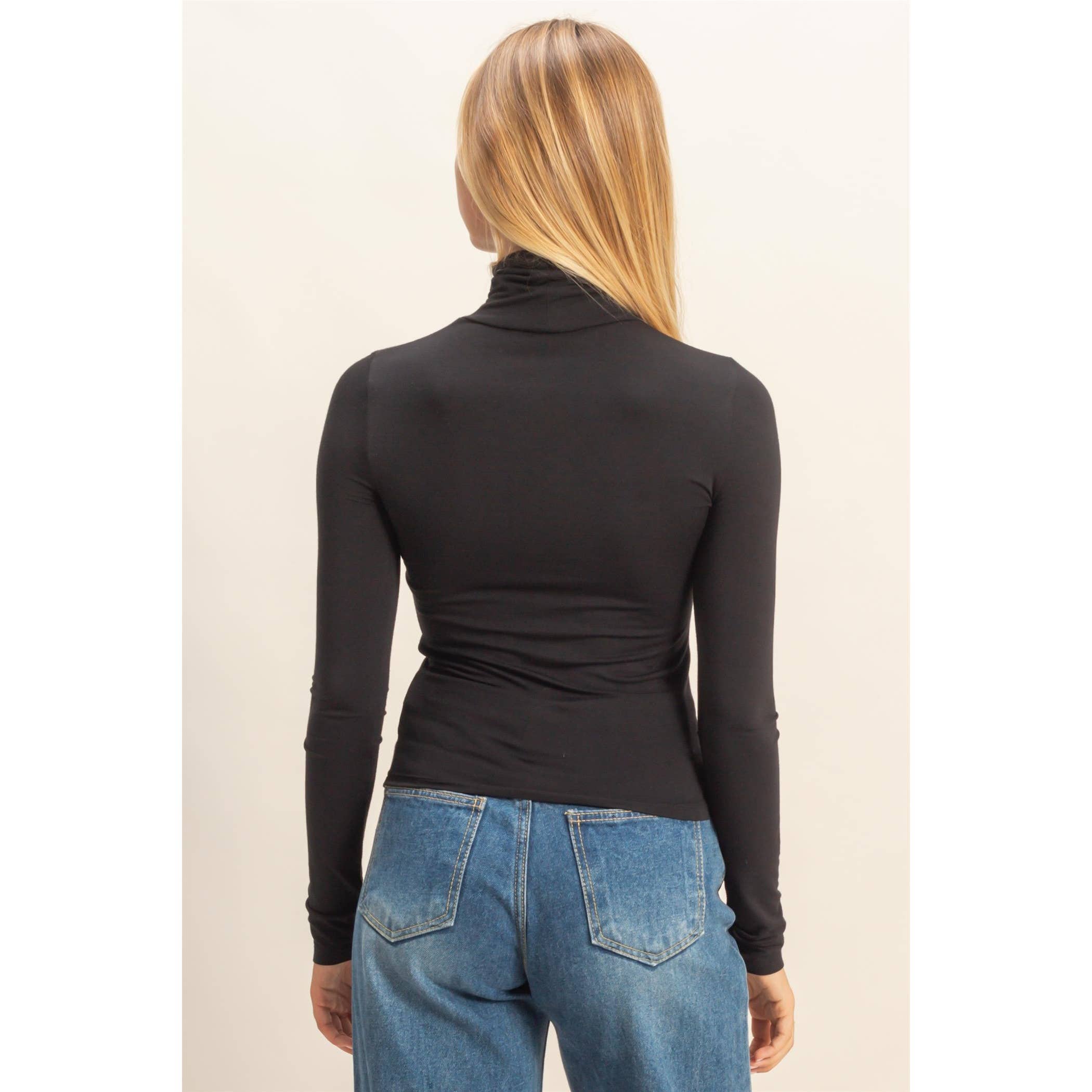 HYFVE - Wholesale Shirt - Women's - Turtleneck Long Sleeve Fitted Top13