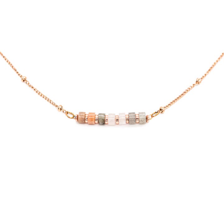 Mondstein-Piana-Halskette für den Großhandel von Sloya