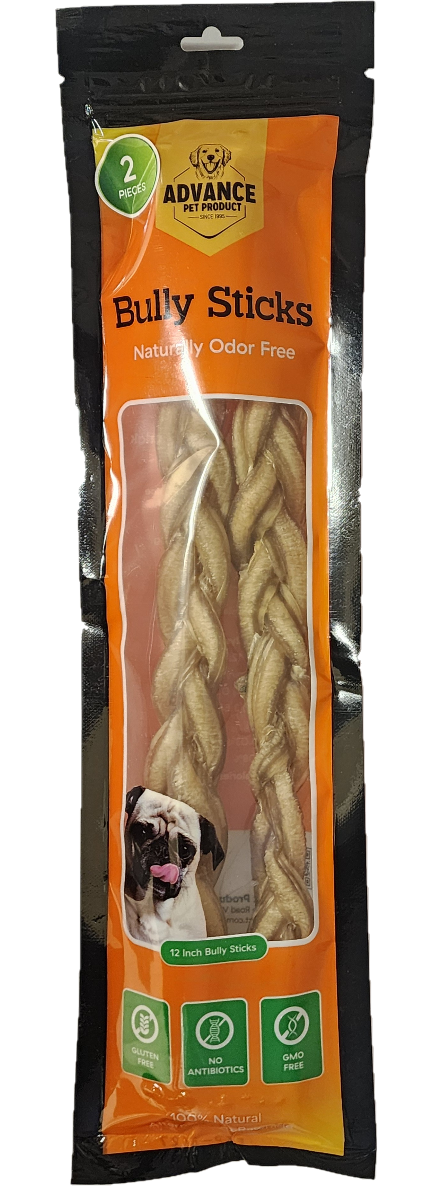Advance Pet Products - Wholesale Pet Treats - Dog - Bully Sticks Braided- Packaged1