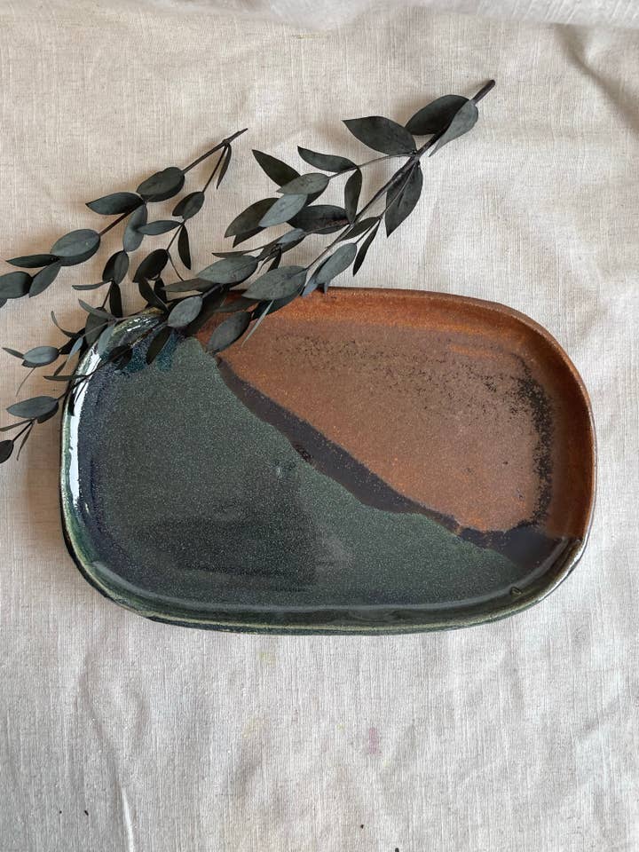 Earth Handmade Ceramic Large Platter for wholesale by Charlotte Manser Ceramics