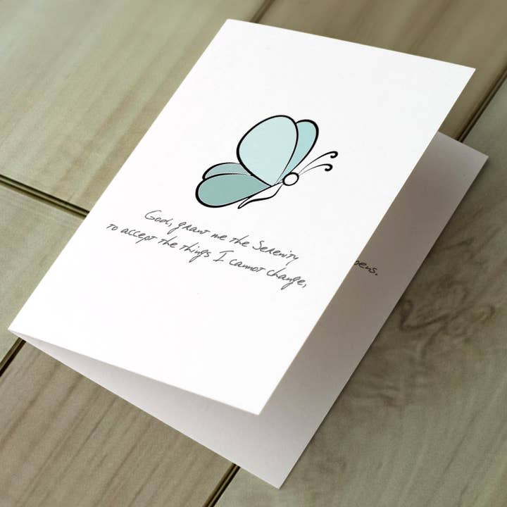 God, Grant Me The Serenity... - Card for wholesale by Sobering Thoughts, LLC