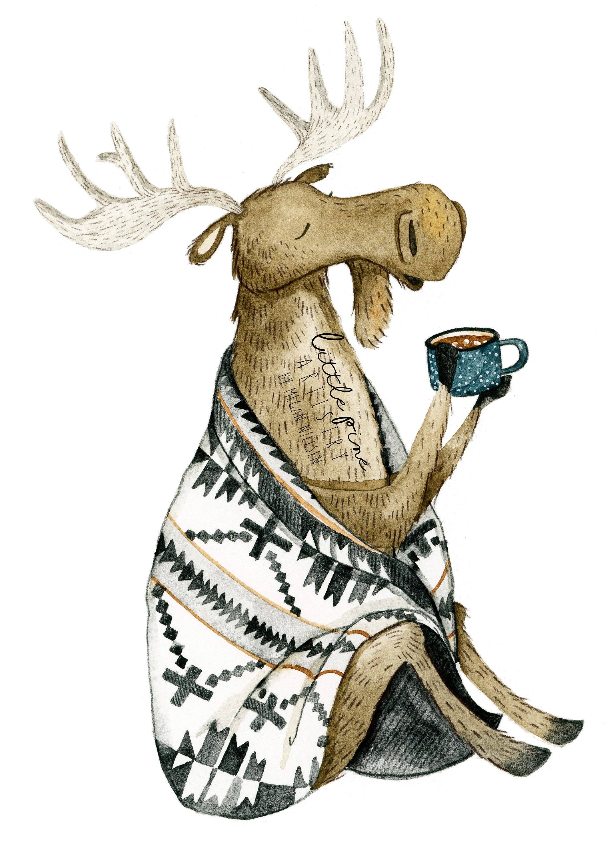 Canyon & Cove Art - Wholesale Art Print - Cozy Moose Print2