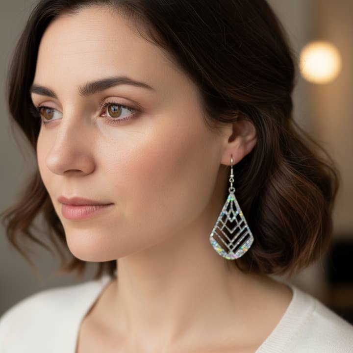 Golden Glow Geo Dangle for wholesale by Chromani