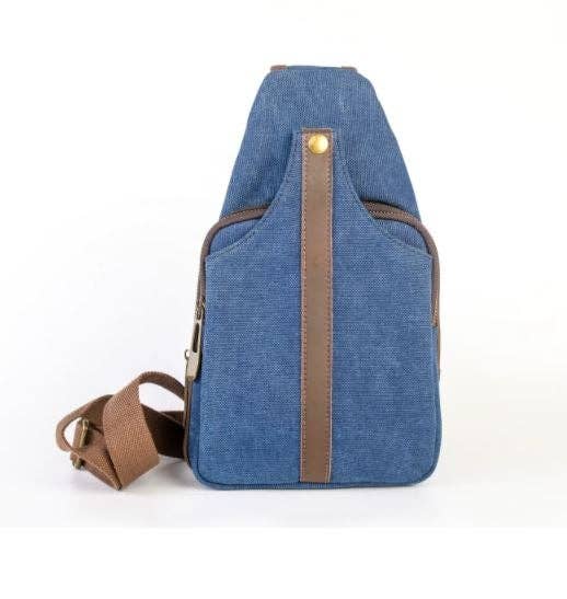 ZEDE PARIS – wholesale Kurirväska - Dam – Balard - axelväska i canvas och läder3