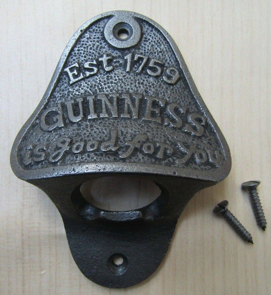 IronmongeryWorld – wholesale Bottle/wine opener – Cast Iron Guinness-is good for you Bottle Opener0