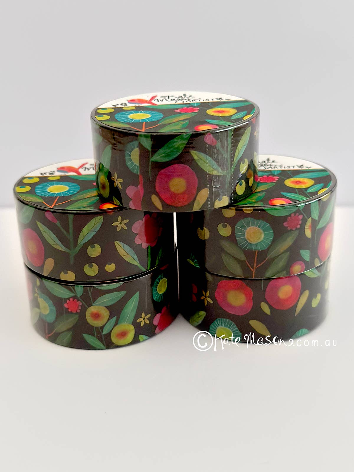 Kate Mason Artist - Wholesale Washi tape - Floral Bright WASHI TAPE3