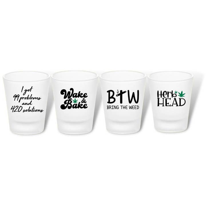 Stoner Boy Shot Glass Set for wholesale by Be Honest Co