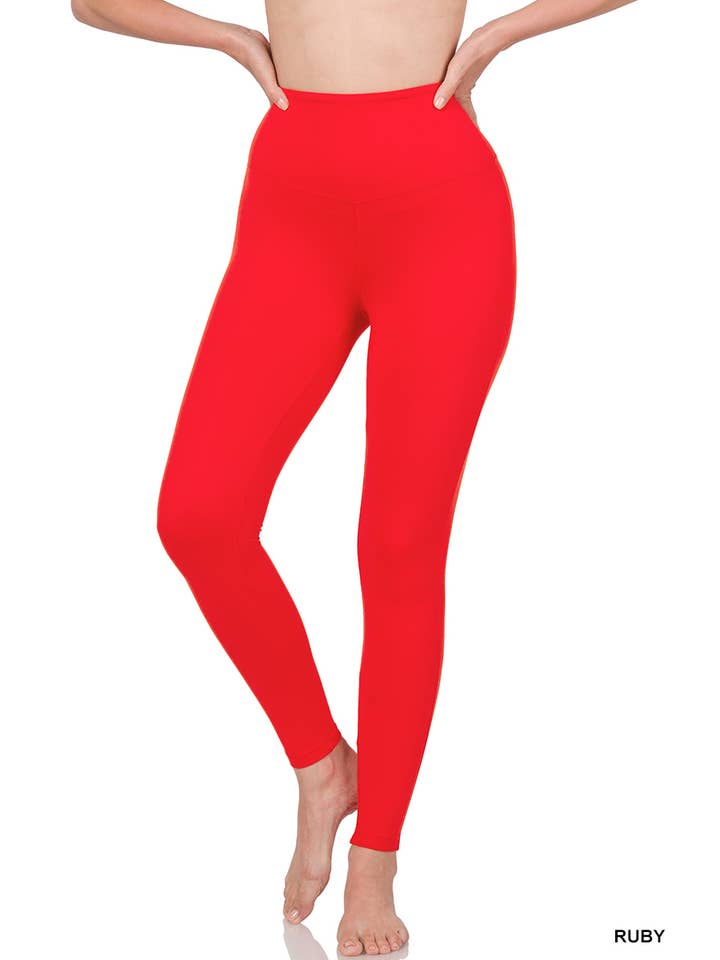 Vanilla Monkey - Wholesale Athletic/Lounge Leggings - Women's - Brushed Microfiber Wide Waistband Leggings2