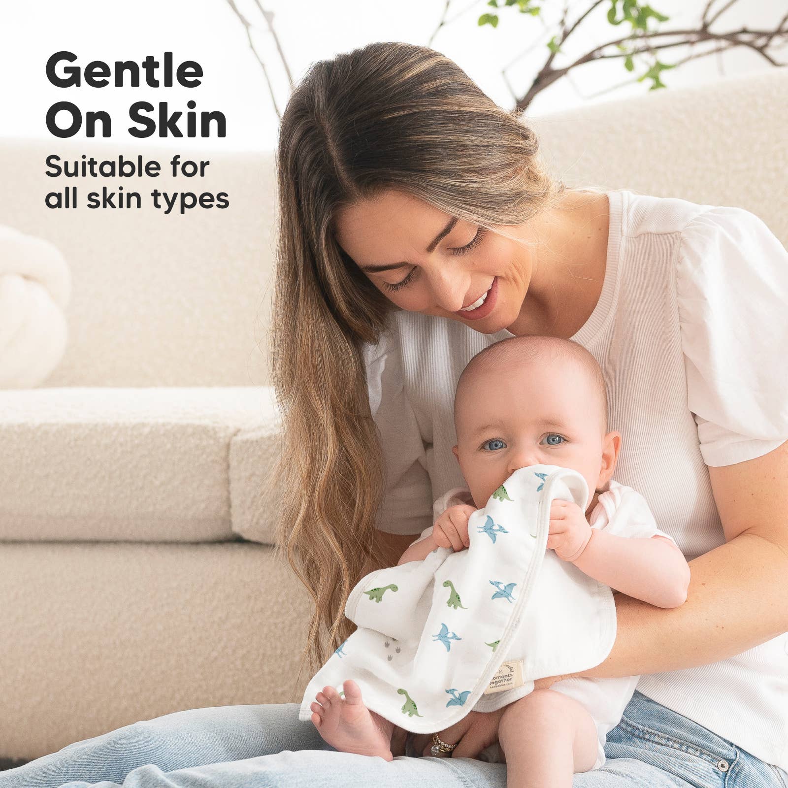 Roarsome KeaBabies 5-Pack Softe Burp Cloths for wholesale on Faire6