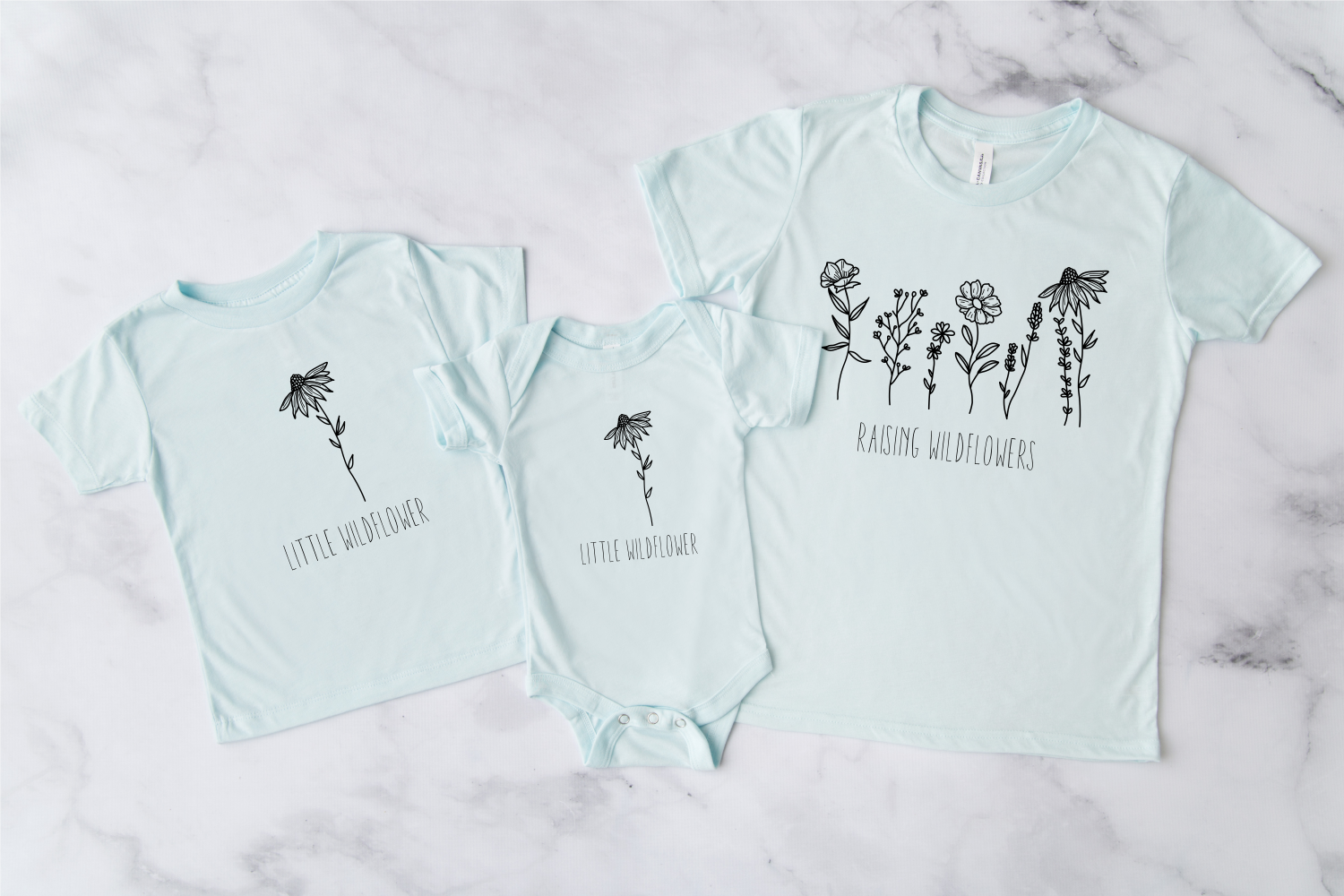 Bama Screens - Wholesale Sublimation Transfer - Raising Wildflowers  Family Set #BS575/576/5840