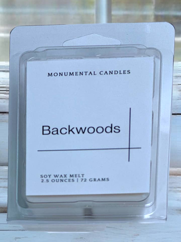 Cera Fusa Backwoods per la vendita all'ingrosso da parte di Monumental Candles LLC