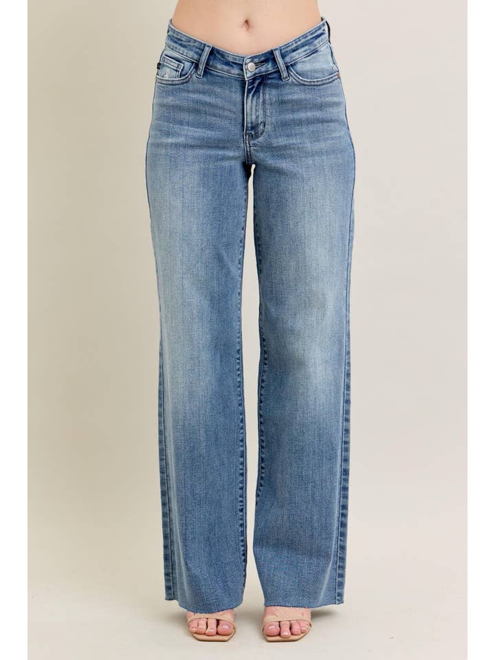 Watermelon Apparel - Wholesale Jeans - Women's - Judy Blue V-Front Baggy Jean