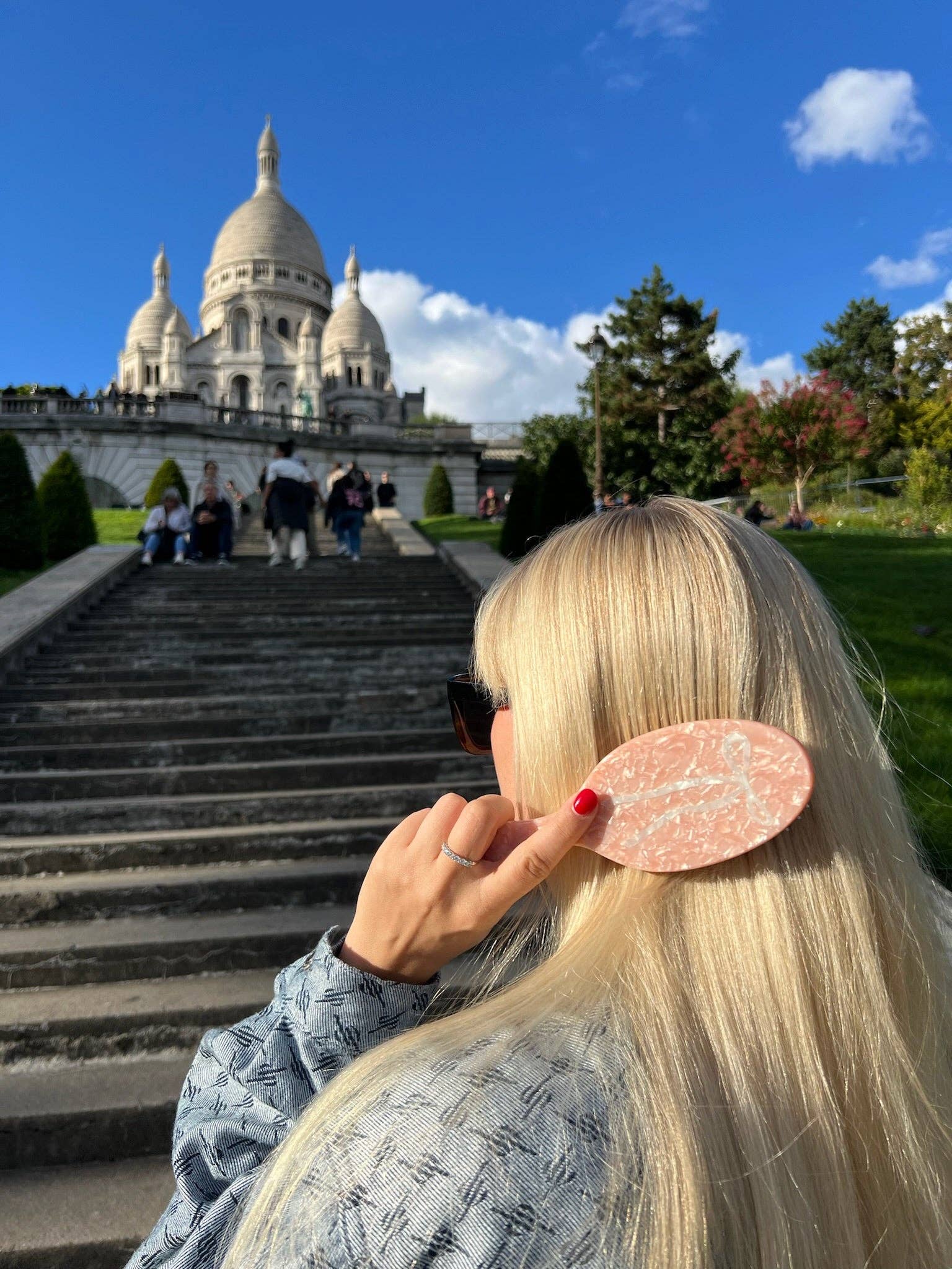 Solar Eclipse - Venta al por mayor Cepillo/peine - Cepillo para el cabello con lazo de ballet pintado a mano | Ecológico1