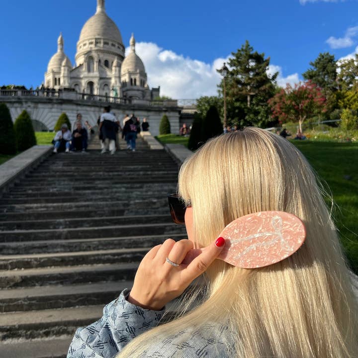 Solar Eclipse - Vente Peigne/brosse à cheveux - Brosse à cheveux avec nœud de ballet peinte à la main | Écologique1