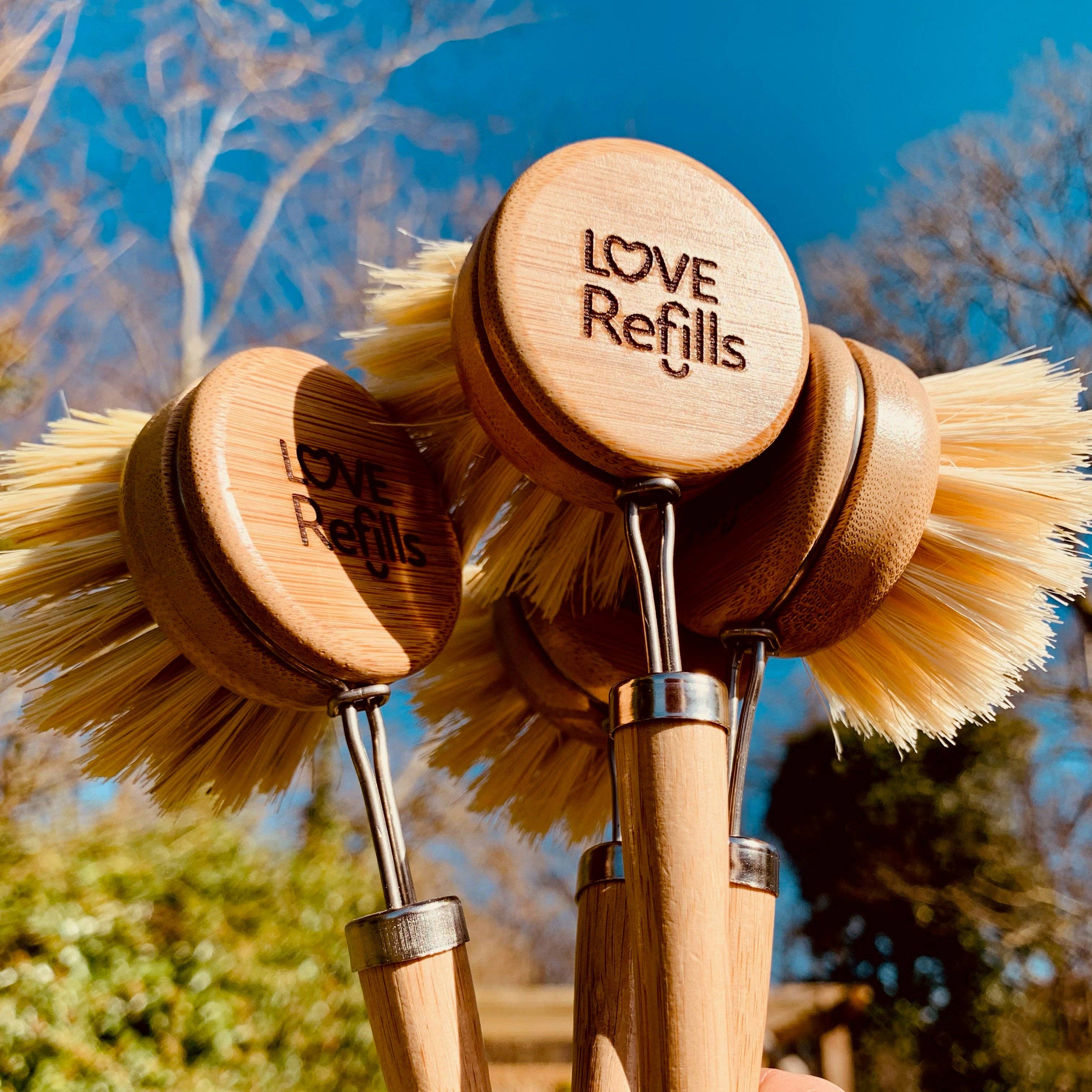 ecojiko – wholesale Cleaning brush – Personalised Long Handled Bamboo Dish Brush1