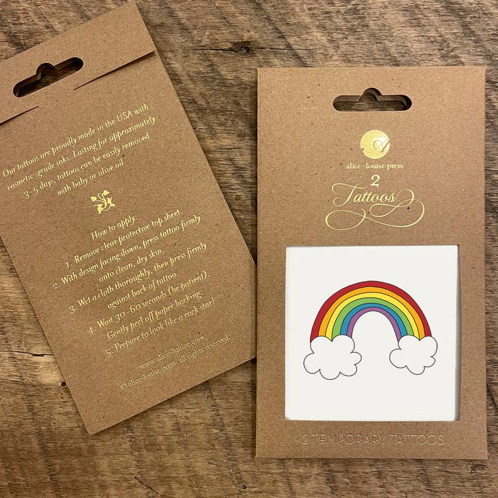 Alice-Louise Press - Wholesale Temporary tattoo - Rainbow Tattoo
