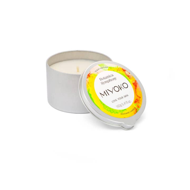 Candela da massaggio Botanica Symphony per la vendita all'ingrosso da parte di Miyoko