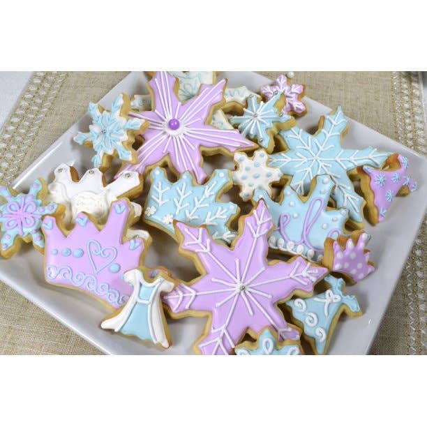 Factory Direct Craft - Wholesale Biscuit cutter - 8pc Christmas Let It Snow Metal Mini Cookie Cutters2
