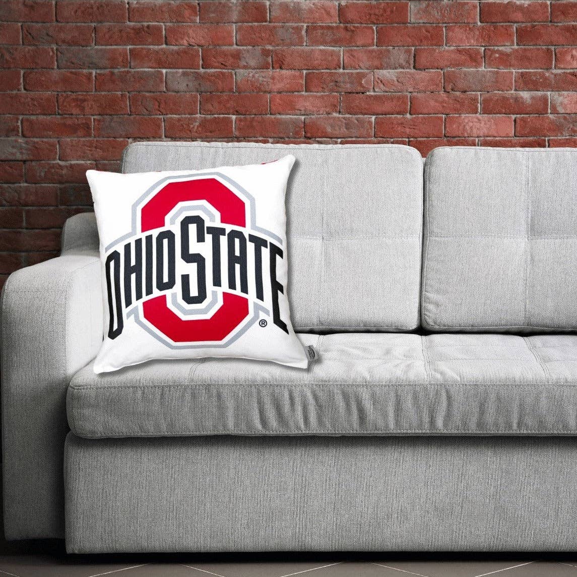 Campus Hammocks - Wholesale Throw/Decorative Pillow - OHIO STATE Buckeyes Logo Pillow Cover- Licensed OSU Decor1