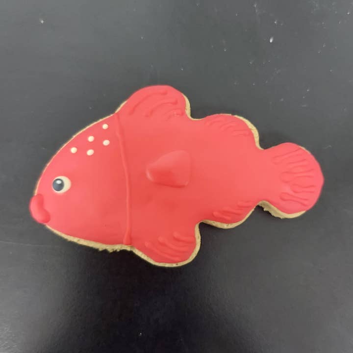 Fish Dog Cookie for wholesale by P.S. Paws Pet Bakery