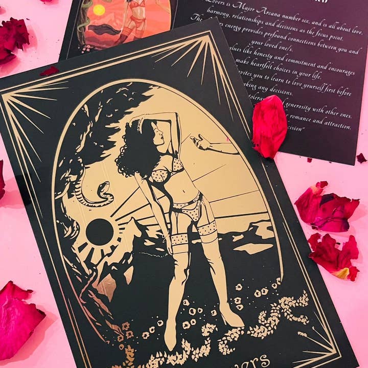 Maison Roselene – Engroshandel Duftolie – Kærlighed og lidenskab parfumeolie: Elskerne med tarotkort3