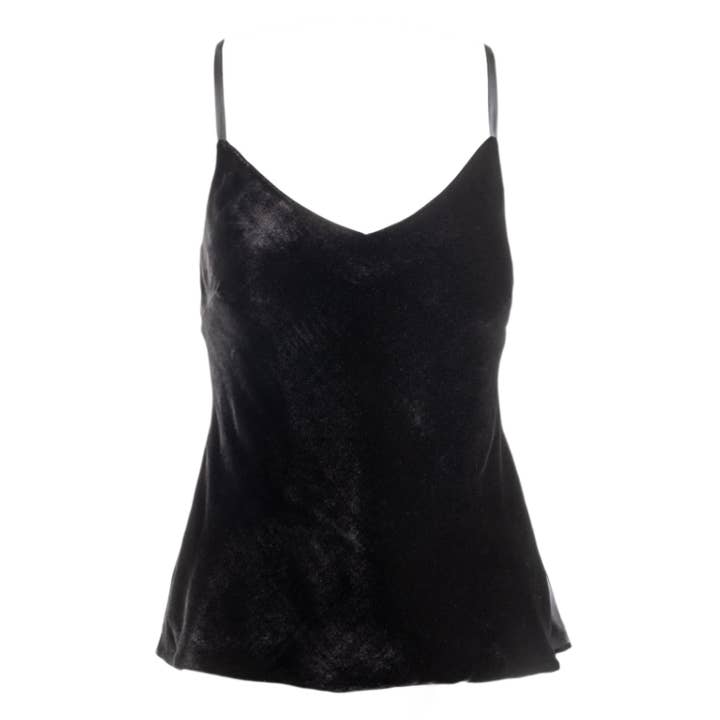josephine silkevelour camisole i sort for engroshandel hos je mérite, i deserve