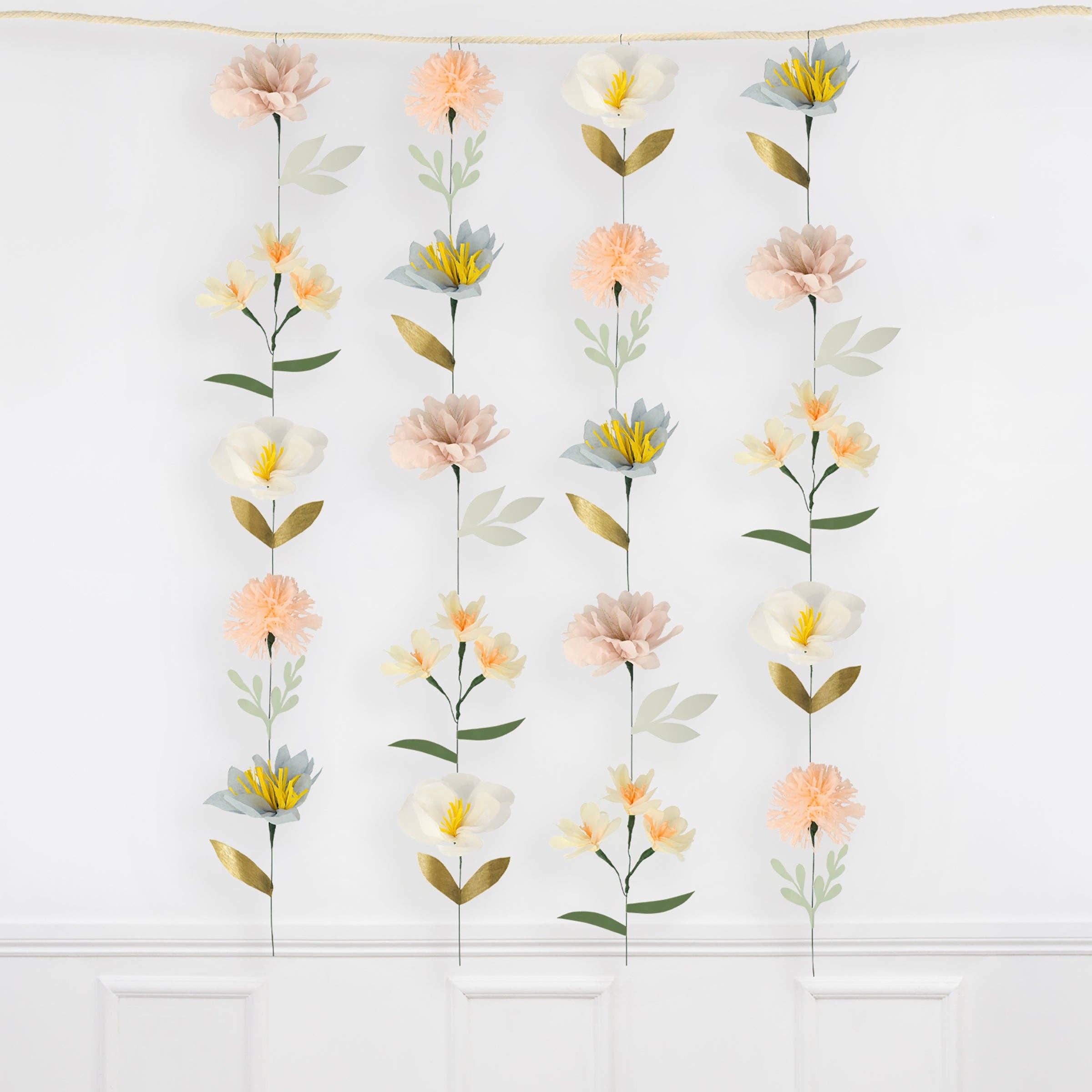 Meri Meri – wholesale Bunting/garland – Pastel Flower Wall2