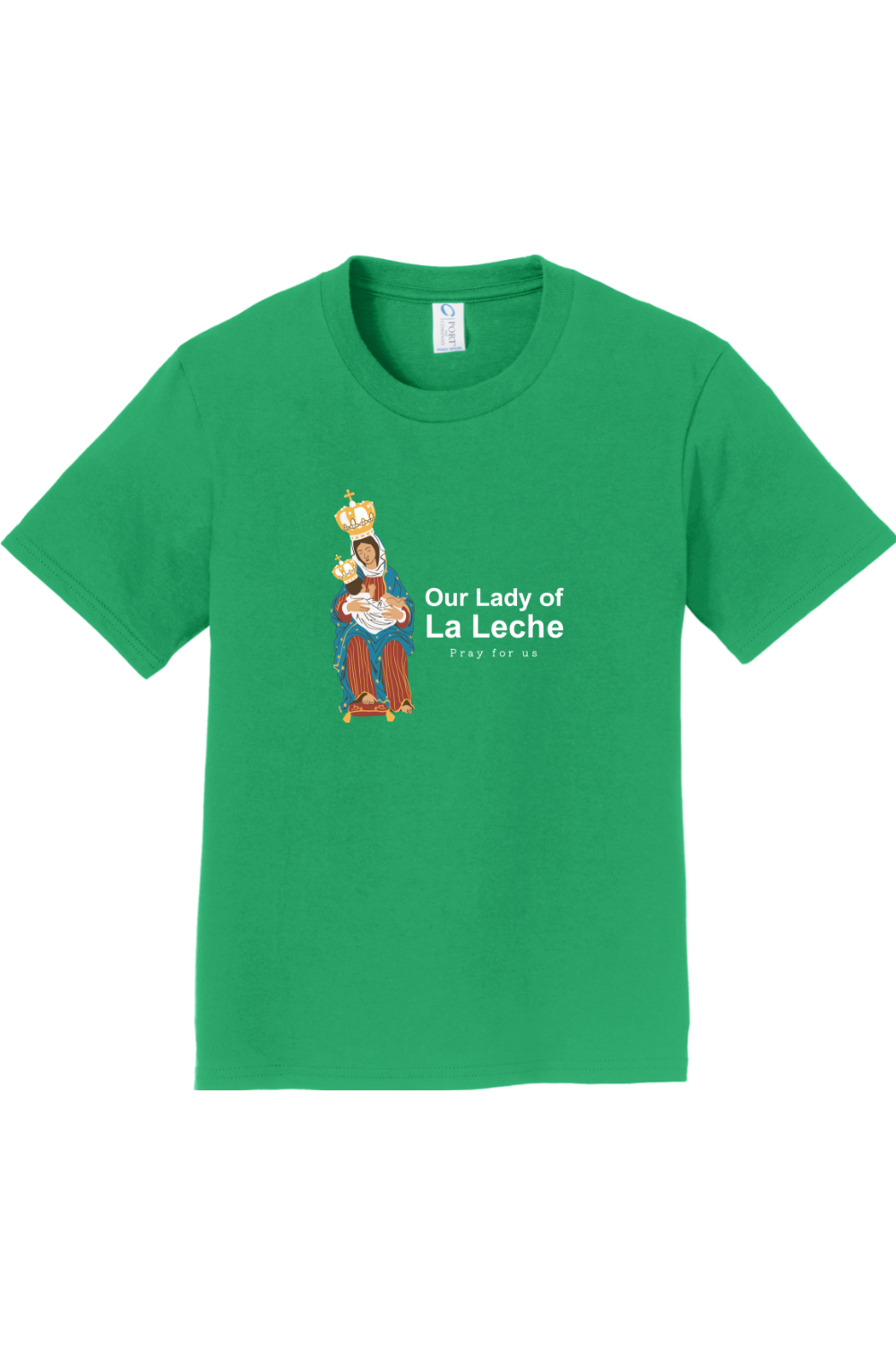 Sock Religious - Wholesale Screen Printed T-Shirt - Kids - Our Lady of Le Leche - Youth T-Shirt3