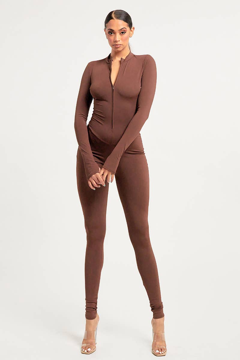 Jour – Engroshandel Jumpsuit - Dame – Jumpsuit til kvinder i nylonblanding med lynlås foran DT213437