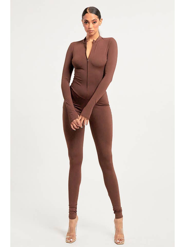 Jour – Engroshandel Jumpsuit - Dame – Jumpsuit til kvinder i nylonblanding med lynlås foran DT213437