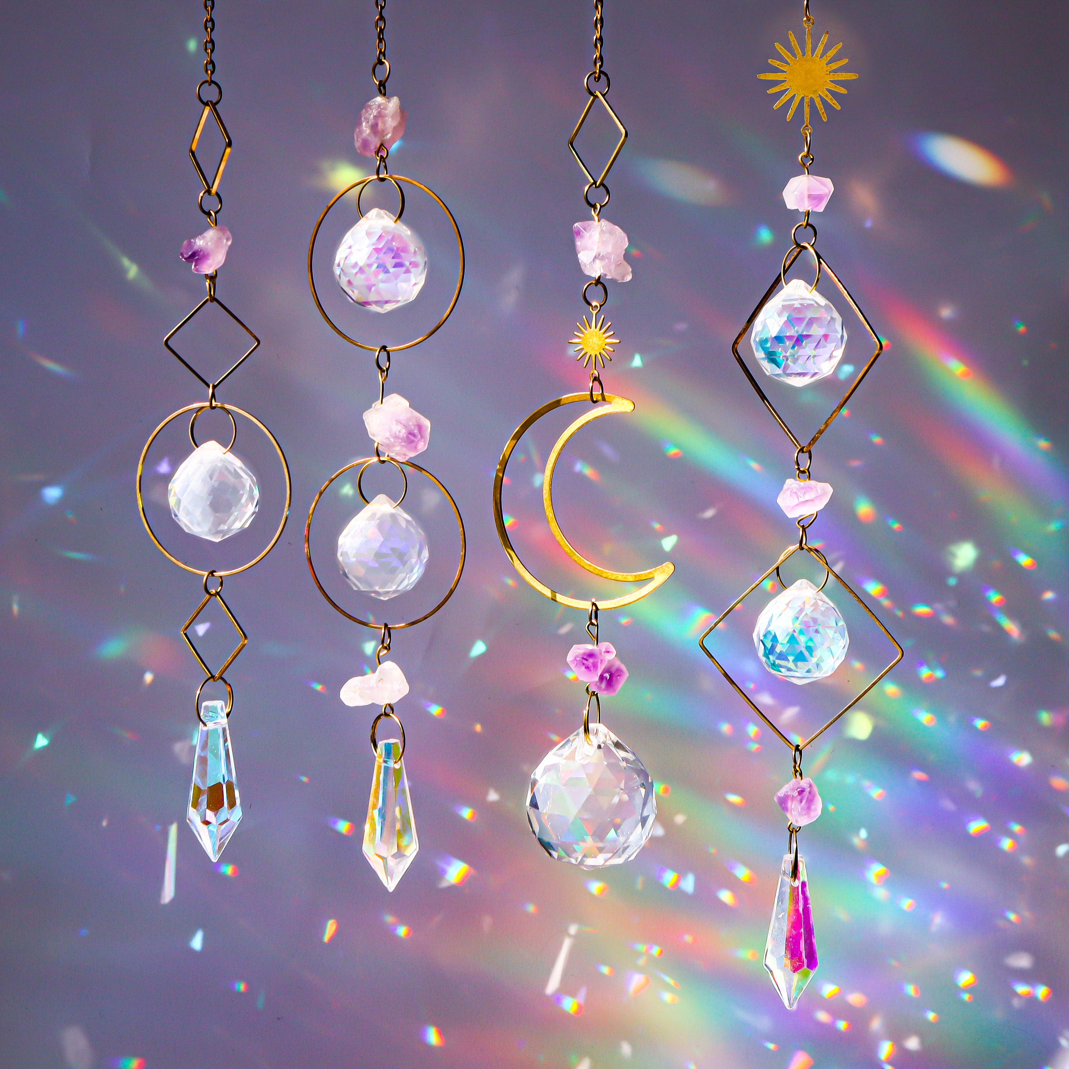LilAryenne | Jewelry & Suncatchers - Wholesale Suncatcher - Amethyst Suncatcher - Healing Crystal Decor Gift2