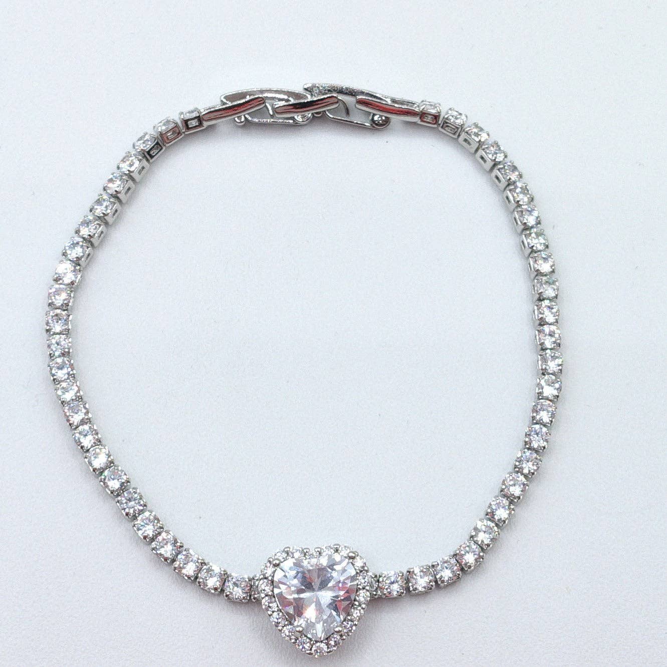 Daemon srls - Vendita all'ingrosso Bracciali tennis - DIANA ~Chunky~ Bracciale tennis con cuore in zirconi cubici11