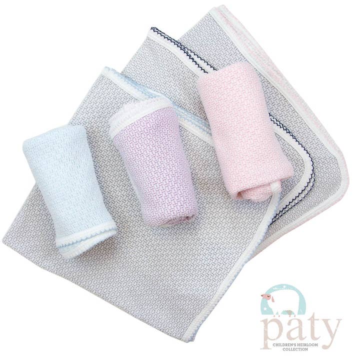 Paty Knit Receiving/Swaddle Blanket #207 for wholesale by Paty