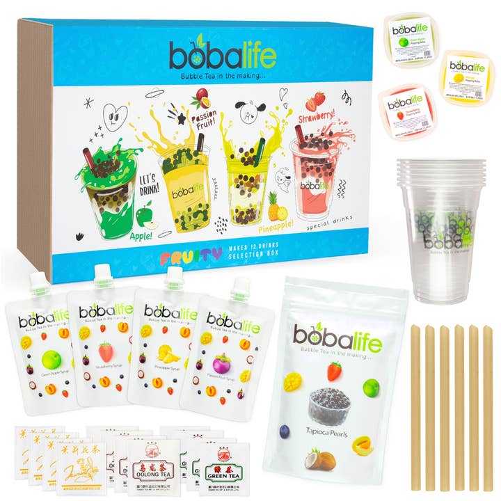 Bubble Tea Kit Gift Box – Make 12 Delicious Drinks at Home for wholesale by Bobalife
