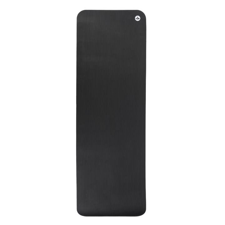 Bodynova - Vendita all'ingrosso Attrezzatura per il fitness - Tappetino per esercizi Fitness & Pilates, nero, 185x60x1,5 cm