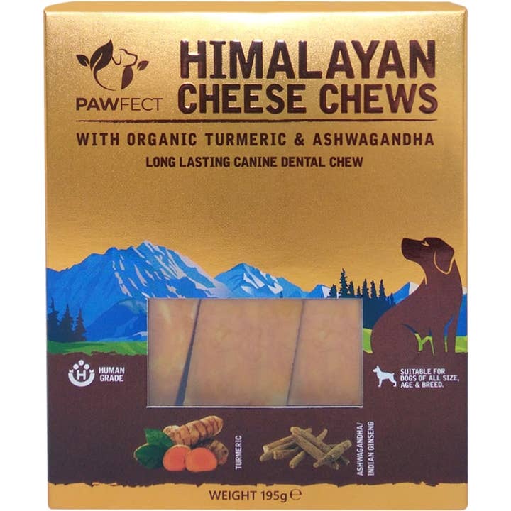 Finest Petfoods - Vente Friandises – chien - Barre à mâcher Pawfect au curcuma et à l'ashwagandha 3 x 65 gr.