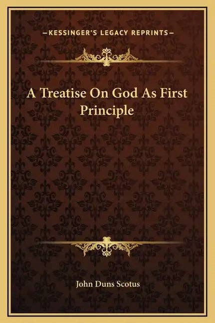 Books by splitShops - Wholesale Philosophy Book - A Treatise on God as First Principle - Hardcover0