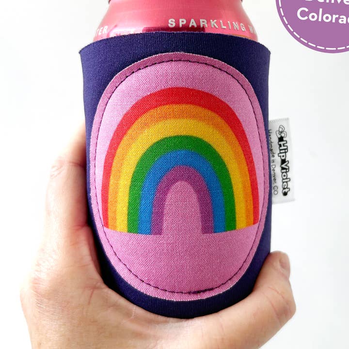 Pink Rainbow Can Cooler voor wholesale door Hip Violet