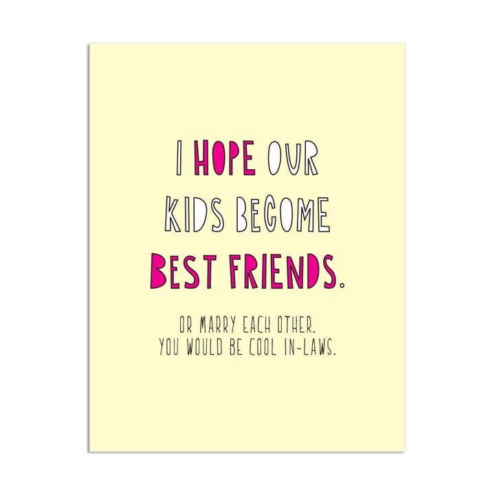 394 - Cool In-Laws - A2 card for wholesale by Near Modern Disaster