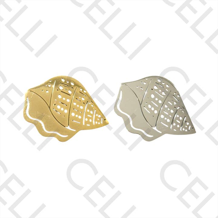 Medalha de Aço - búzio por atacado de Celli Biju