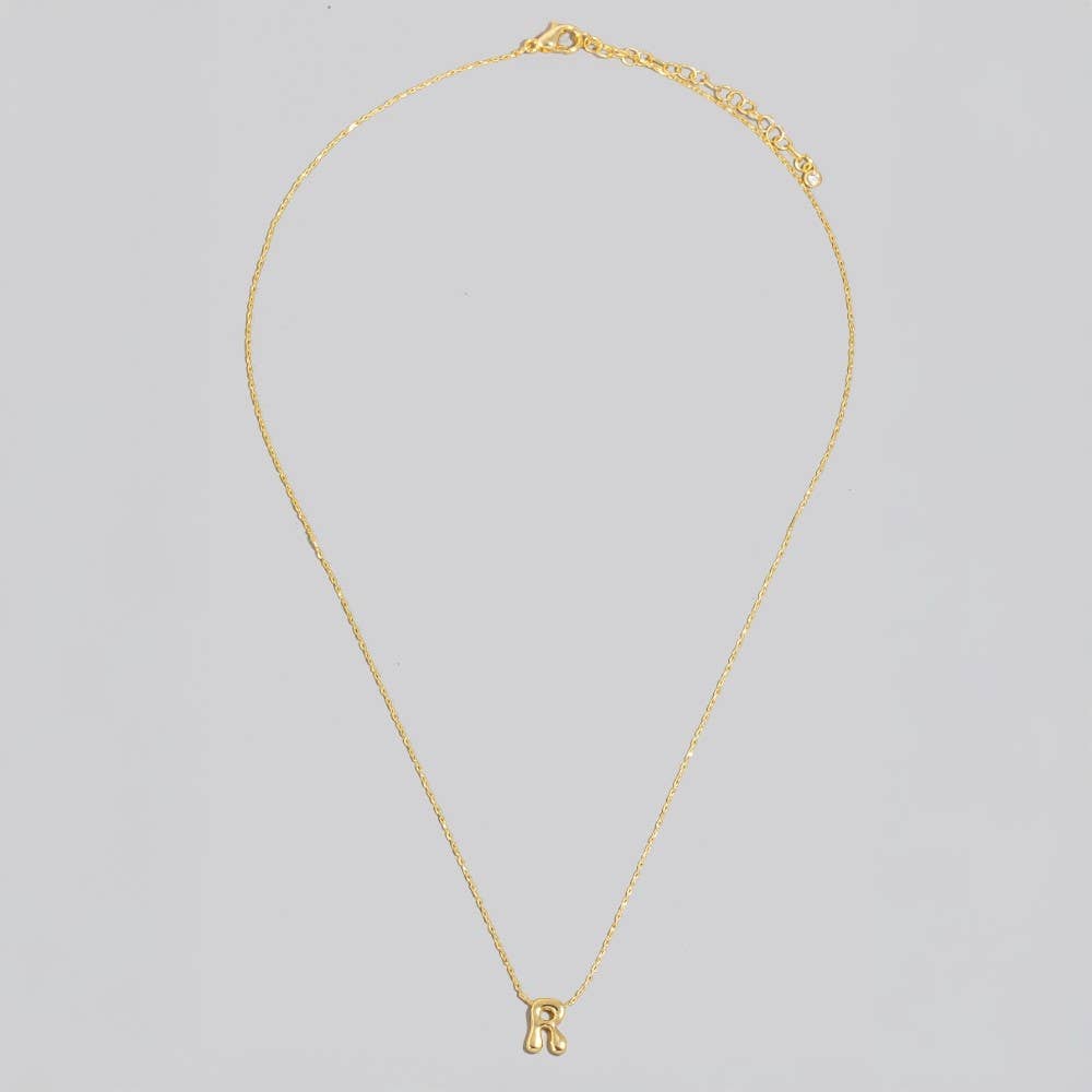 The Looks by Fame Accessories – Colar pingente/pendente por atacado – Colar com Pingente de Letra Inicial Banhado a Ouro17